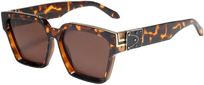 VG Designer Square Classic Sunglasses for women Tortoise Brown Gold Brown Lens VG 8vg29341-4