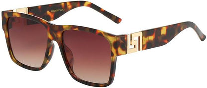 VG Oversized Classic Sunglasses for Women Light Brown/Gold/Brown Gradient Lens VG 8vg29357-5