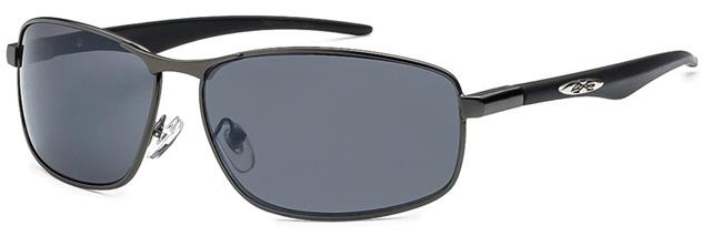 Men's Wrap around sports Metal Xloop Mirrored Sunglasses Gunmetal Black Smoke Lens X-Loop 8xl13621_21e95b88-d6e5-490c-a88d-24ba810d2929