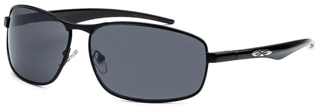 Xloop Mens Metal Frame Pilot Sports Sunglasses Black Black Smoke Lens x-loop 8xl13628