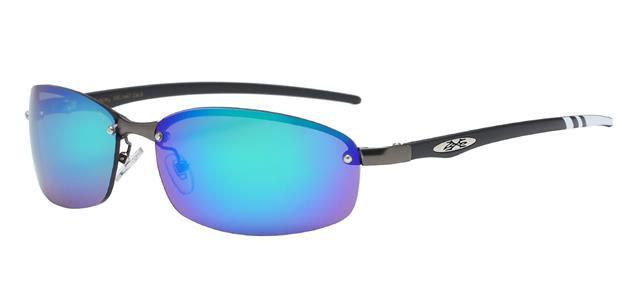 Men's Oval sports Semi-Rimless Xloop Mirrored Sunglasses Black & White Gunmetal Green & Purple Mirror X-Loop 8xl1447-03_1800x1800_19b6237c-c637-4fb7-8d5d-7cfbc88bdf69