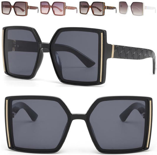 Womens Square Shield Sunglasses Vintage Retro Shades for Ladies UV400 Unbranded 9039