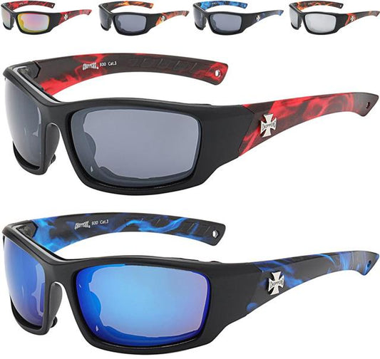Chopper Motorcycle Riding Flame Goggles Sunglasses Choppers 930