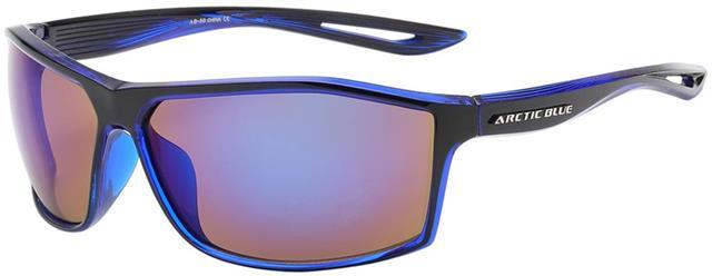 Arctic Blue Sport Sunglasses Anti-Glare Blue Mirrored Lens Protection Arctic Blue AB-50-5