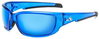 Men's Sports Sunglasses Arctic Blue Anti-Glare Blue Mirrored Blue Black Blue Mirror Lens Arctic Blue AB-53-2