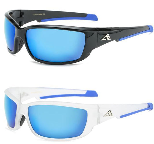 Men's Sports Sunglasses Arctic Blue Anti-Glare Blue Mirrored Arctic Blue AB-53