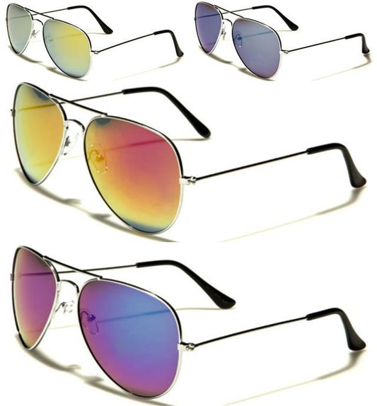 Unisex Mirrored Designer Inspired Vintage Retro Pilot Style Sunglasses Air Force AF101-SLRV_c683cc9e-bb22-4ba4-8222-a9a2d7531c9f