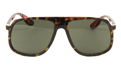 Retro Flat Top Mirrored Lenses Pilot Sunglasses for Men and Women Unbranded AV-5445-aviator-sunglasses-01