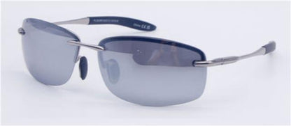 Anti-Glare Polarized Sunglasses Sports Rimless Mirrored Lens BeOne B1PL-3625-RV-1