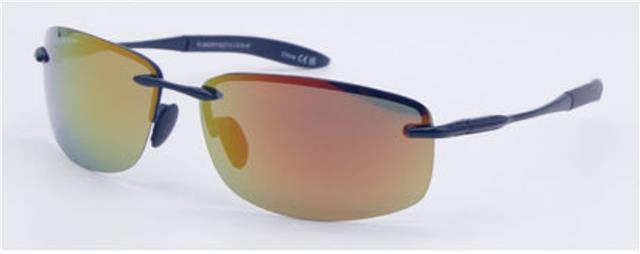 Anti-Glare Polarized Sunglasses Sports Rimless Mirrored Lens BeOne B1PL-3625-RV-5
