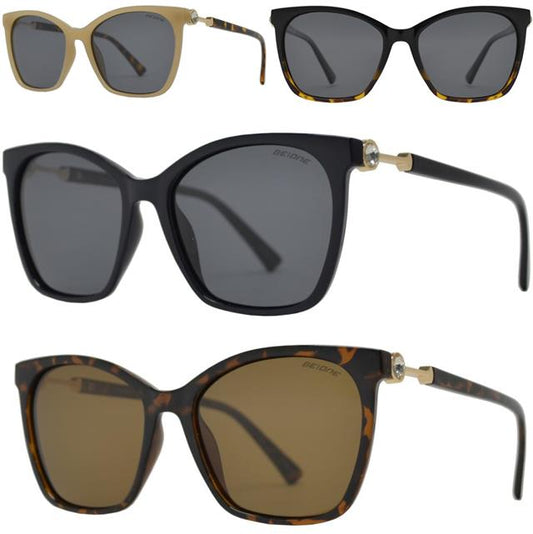 Polarized Cat Eye Diamante Sunglasses for Women BeOne B1PL-3950