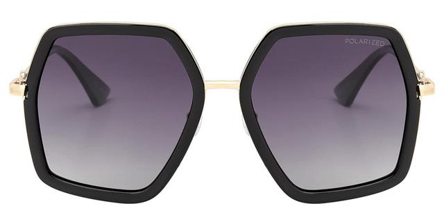 Hexagon Polarized Shield Sunglasses Oversized frame for Women Unbranded B1PL-8784g