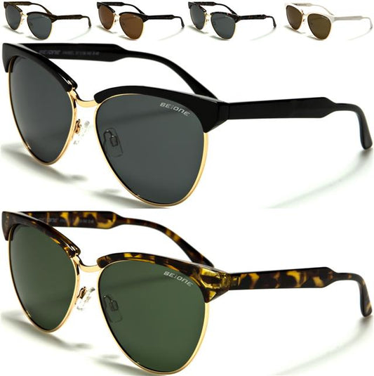 Polarised Designer Inspired Retro Cat Eye Polarized Sunglasses for women BeOne B1PL-ANABEL