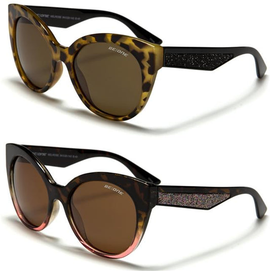Polarised Womens Retro Vintage Cat Eye Sunglasses Polarized Lens BeOne B1PL-MELROSE