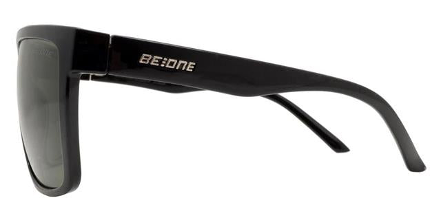 Designer Oversized Polarized Flat Top Sunglasses BeOne B1PL-RYDER-1_SIDE