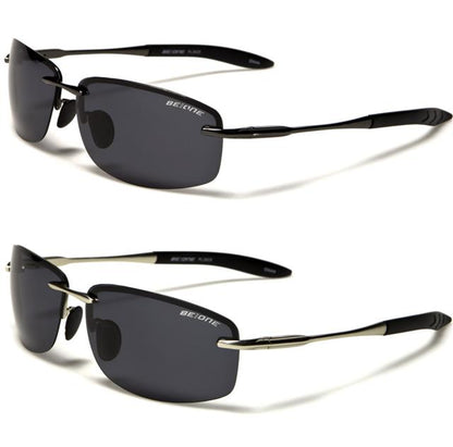 Mens Semi-Rimless Polarized Sports Sunglasses BeOne B1PL3625