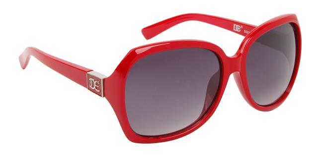 DE Designer Butterfly Women's sunglasses UV400 DE DE5002a Red Smoke Gradient Lens