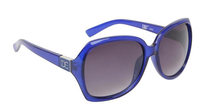 DE Designer Butterfly Women's sunglasses UV400 DE DE5002d Blue Smoke Gradient Lens