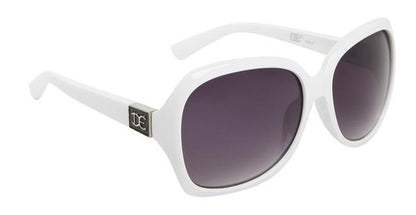 DE Designer Butterfly Women's sunglasses UV400 White/Smoke Gradient Lens DE DE5002e