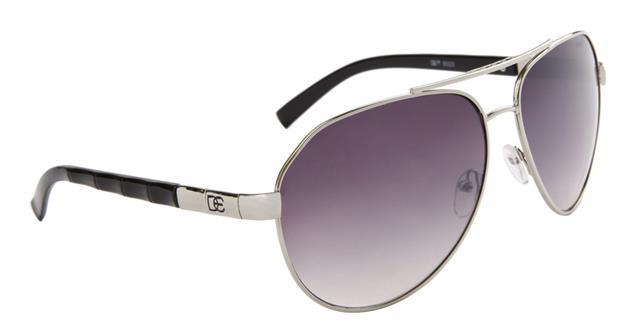 DE Designer Retro Oversized Pilot sunglasses UV400 mens womens Black Silver Smoke Gradient Lens DE DE5023c