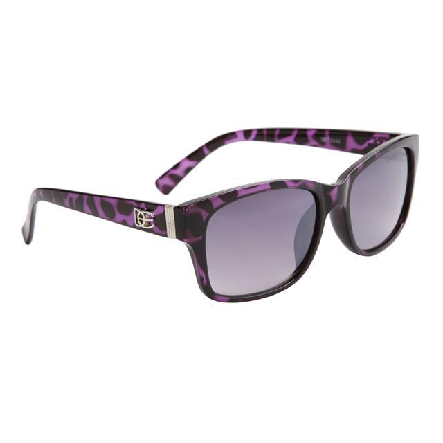 DE Designer Small Classic womens sunglasses UV400 Purple Tortoise/Smoke Gradient Lens DE DE5048b