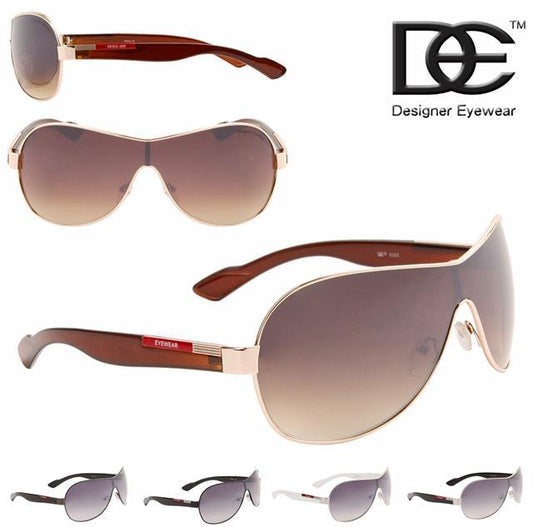 DE Designer Oversized Shield Wrap Around Men's sunglasses UV400 DE DE5082