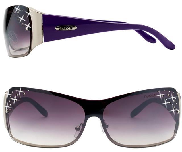 Designer Diamante Wrap Around Big womens sunglasses UV400 Diamond Eyewear DI156A