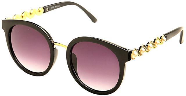 Women's Oversized Butterfly Shield Diamante Sunglasses UV400 Black/Gold/Smoke Pink Gradient Lens Eyelevel EyeLevelUlaBlack_8cc240f0-a33c-45d2-b03e-1cec7e47d25f