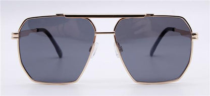 Unisex Small Metal Pilot Sunglasses with Flat Lens and Flat Top Unbranded FC6554_1