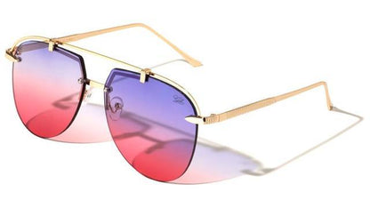 Rimless Pilot Sunglasses With Two Tone Coloured Lenses Gold Purple & Pink Lens Unbranded GLO-M217-glo-metal-fashion-sunglasses-02_900x_f060be4e-9f36-4306-811d-52e3d92dbaf4
