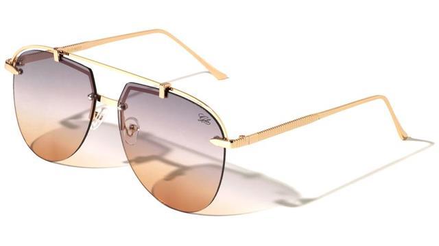 Rimless Pilot Sunglasses With Two Tone Coloured Lenses Gold Smoke & Yellow Lens Unbranded GLO-M217-glo-metal-fashion-sunglasses-07_900x_a05c4cbf-dd89-42f7-976d-30c5ed626fde