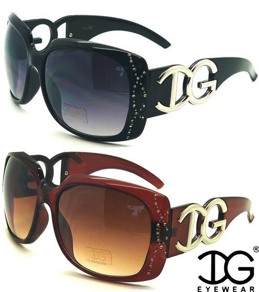 Designer Oversized Diamante Womens Sunglasses IG Eyewear IG015D