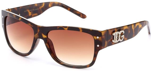 IG Designer Classic Sunglasses for Men and Women Tortoise Brown Brown Gradient Lens IG Eyewear IG9379c