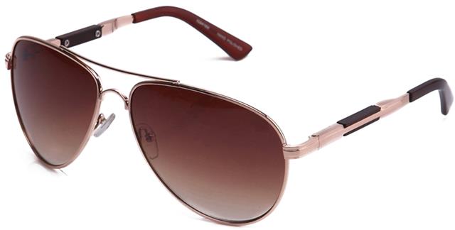 Designer Big Pilot Pilot IG Sunglasses for Men and Women Gold Brown Brown Lens IG Eyewear IG9416M0