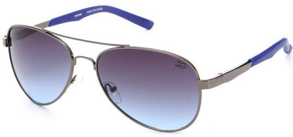IG Men's Vintage Teardrop Shape Pilot 80's Sunglasses Gunmetal Blue Smoke Blue Gradient Lens IG Eyewear IG9426M_C
