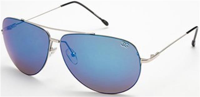 Mirrored Mens Metal Pilot Sunglasses Silver Black Light Blue Mirror Lens IG Eyewear IG9430M-RVb