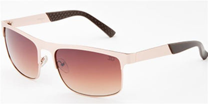 IG Mens Metal Classic Sunglasses Gold Brown Brown Gradient Lens IG Eyewear IG9552M_F