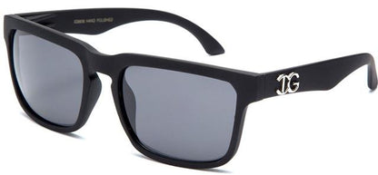 IG Unisex Classic Sunglasses for Men and Women Matt Black Smoke Lens IG Eyewear IG9806_a