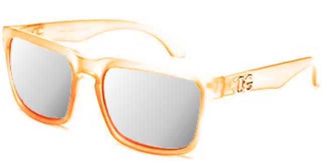 IG Unisex Classic Sunglasses for Men and Women Orange Silver Mirror Lens IG Eyewear IG9806_e