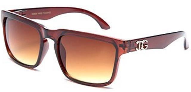 IG Unisex Classic Sunglasses for Men and Women Brown Brown Gradient Lens IG Eyewear IG9806_f