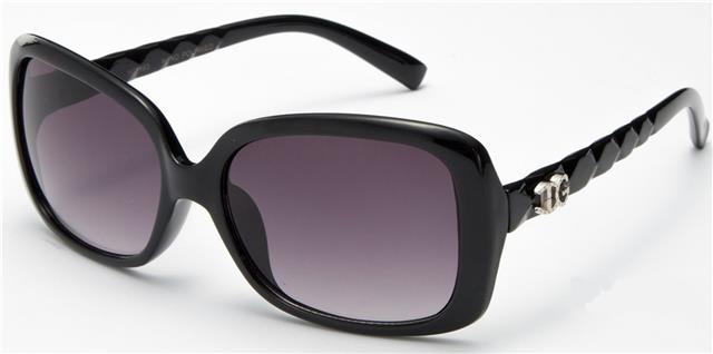 IG Womens Retro Vintage Round Square Sunglasses Black Silver Smoke Pink Gradient Lens IG Eyewear IG9893_A