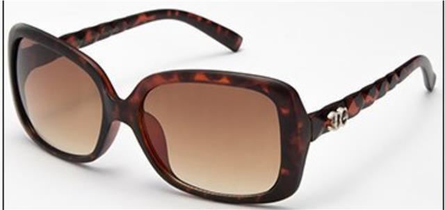 IG Womens Retro Vintage Round Square Sunglasses Tortoise Brown Silver Brown Gradient Lens IG Eyewear IG9893_E