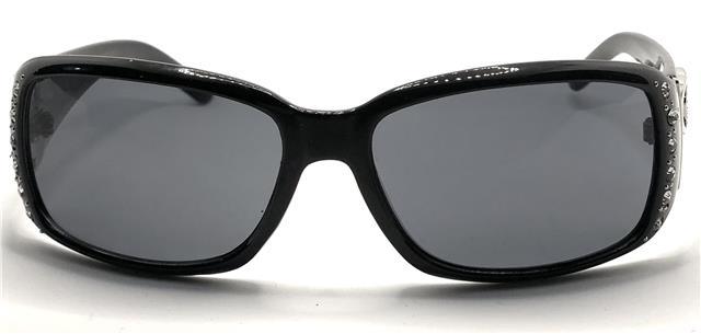 Women's Polarized Rhinestone Sunglasses Elegant Black Wrap Around UV400 Unbranded IMG_5117