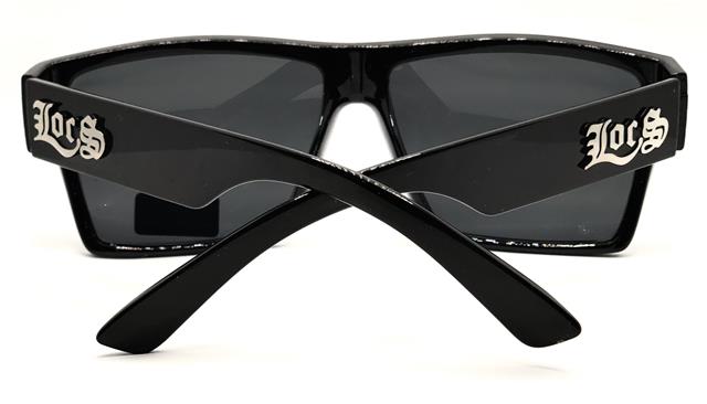 Designer Locs Black Oversized 80's Classic Square Sunglasses for Men Locs Shades IMG_5326