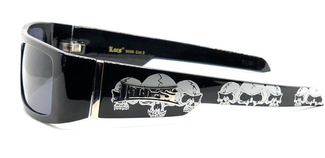 Locs Skull wrap around Gangsta Gothic Emo Hip Hop Sunglasses Locs Shades IMG_5345