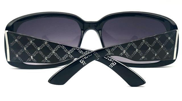 Women's Designer Oversized Wrap Around Diamante Jacquard Sunglasses UV400 Eyelevel IMG_5724