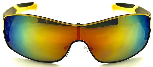 Macho Sunglasses - Gloss Yellow-Aqua/Rainbow Mirror – Volcom US