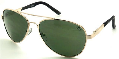 IG Men's Vintage Teardrop Shape Pilot 80's Sunglasses Gold Brown Smoke Green Lens IG Eyewear IMG_9614