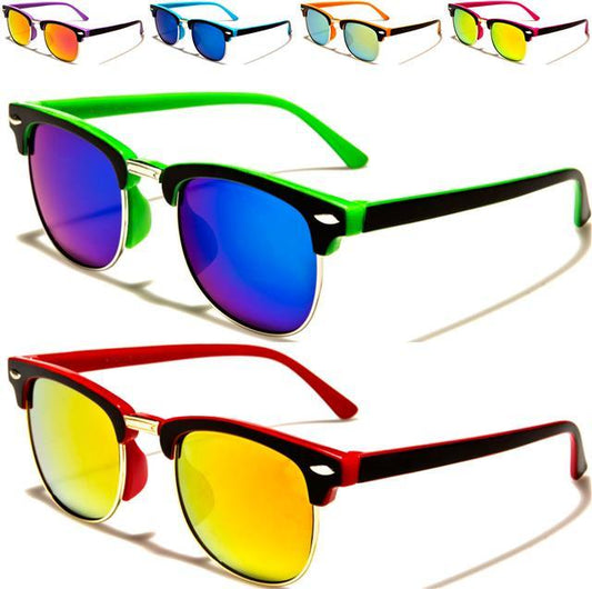 Children's Unisex Mirrored Half Rim Sunglasses for Kids Unbranded K-1123-CM_b29c4fc6-2ddf-42f4-9f54-ac4e14166da7
