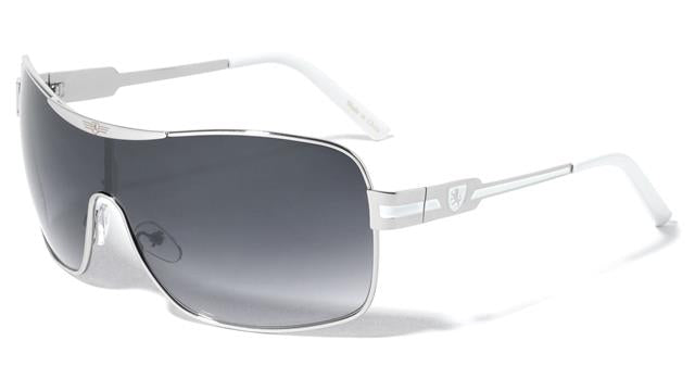 Mens Khan Pilot Wrap Sunglasses Metal with Oversized Retro Shield Frame UV400 Khan KN-M3728-_NEW_-khan-metal-one-piece-shield-round-frame-sunglasses-06